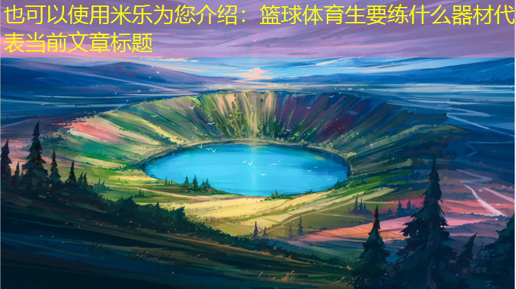篮球体育生要练什么器材